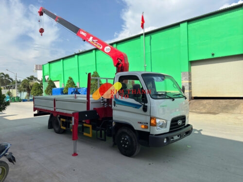 Xe Hyundai W750L Gắn Cẩu Unic 340 (3 Tấn, 3 - 4 - 5 Khúc)